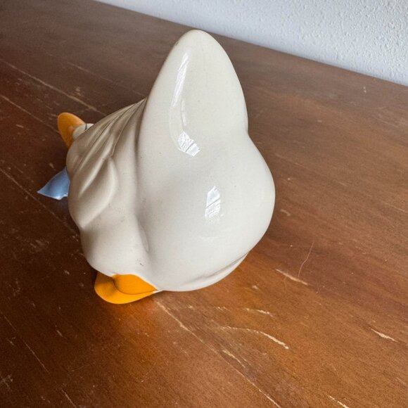Vintage Ceramic Farmhouse Duck, Blue Ribbon Goose - Picture 4 of 8